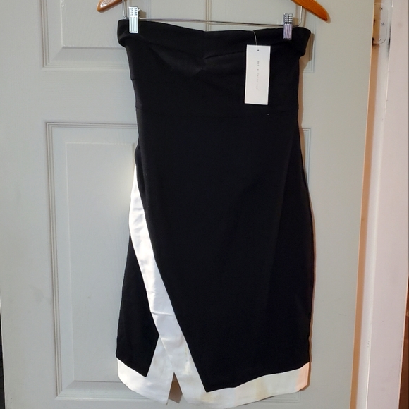 NWT Strapless Mini Black Dress - Picture 1 of 2